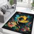 Cute cartoon bee happy expression area rugs carpet