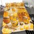 Cute cartoon bee is happily making honey bedding set