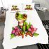 Cute cartoon frog bedding set