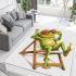 Cute cartoon frog wearing sunglasses lounging in the sun area rugs carpet