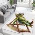 Cute cartoon frog wearing sunglasses lounging in the sun area rugs carpet