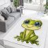 Cute cartoon frog with big eyes area rugs carpet