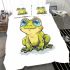 Cute cartoon frog with big eyes bedding set