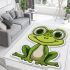 Cute cartoon frog with big eyes 24 area rugs carpet
