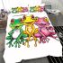 Cute cartoon frogs bedding set