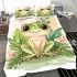 Cute cartoon illustration of a little frog with big eyes bedding set