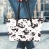 Cute cartoon panda pattern leather Chic Stylish Tote Bag & Women Totes: Perfect Gift for Girlfriend | Crossbody, Purse, Handbag