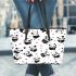 Cute cartoon panda pattern leather Chic Stylish Tote Bag & Women Totes: Perfect Gift for Girlfriend | Crossbody, Purse, Handbag