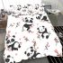 Cute cartoon panda pattern bedding set