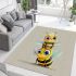 Cute cartoon style bee character area rugs carpet