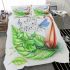 Cute damselfly and music notes with harp bedding set