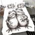 Cute frog couple in love bedding set