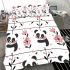 Cute panda pattern simple and cute bedding set