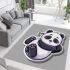 Cute panda sleeping area rugs carpet