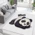 Cute panda sleeping area rugs carpet