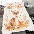 Deer in the style of watercolor bedding set