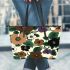 Flowers in the style of marano k electronic music Leather Tote Bag, Totes, Crossbody, Purse: Bag Gift Idea for Girlfriend, Sitter, Birthday, Women ,Daughter, Mama, Ladies