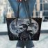 Dracula and dream catcher leather tote bag