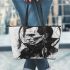 Dracula and dream catcher leather tote bag