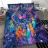 Dream catcher with butterfly and feathers bedding set