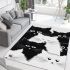 Dreamy circle of cats area rugs carpet