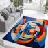 Dynamic geometric interplay area rugs carpet