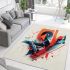 Dynamic geometric typography area rugs carpet