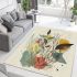 Elegant essence minimalistic floral delicacy area rugs carpet