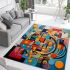 Embracing controlled chaos in geometric art area rugs carpet