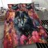 Enchanted garden cat bedding set