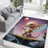 Enchanting dragon with balloon area rugs carpet