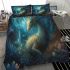 Enigmatic aquatic serpent bedding set