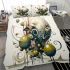 Enigmatic skull and colorful orbs bedding set
