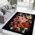 Floral bouquet with elegant note area rugs carpet