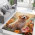 Floral frolic canine joy area rugs carpet