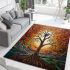 Freedom bird and tree harmony area rugs carpet