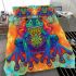 Frog cute cartoon design vibrant colors bedding set