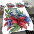 Frog sitting on lily flower bedding set