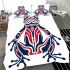 Frog with blue and red colors bedding set