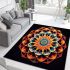 Geometric kaleidoscope design area rugs carpet