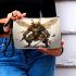 Golden Samurai Beetle Warrior Makeup Bag