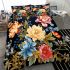 Harmonious floral vase arrangement bedding set