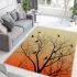 Harmonious haven birds in sunset's embrace area rugs carpet