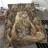 Longhaired british cat in art nouveau inspired portraits bedding set