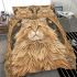 Longhaired british cat in art nouveau inspired portraits bedding set