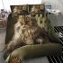 Longhaired british cat in artistic portraits bedding set