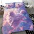 Longhaired british cat in dreamy cloudscapes bedding set