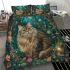 Longhaired british cat in magical fairy glens bedding set