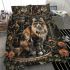 Longhaired british cat in steampunk gardens bedding set