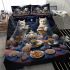 Lunar tea party hosted by cats bedding set